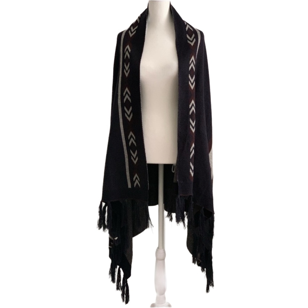 WORLD MARKET Women’s NWOT Sleeveless Santa Fe Style Shawl Kimono Wrap One Size